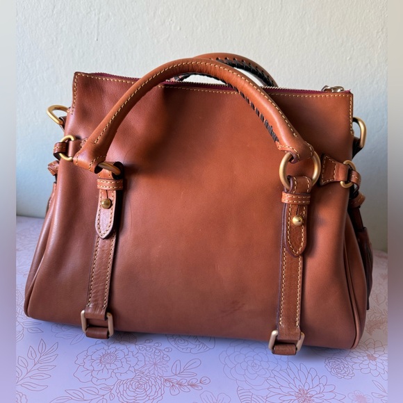 Dooney & Bourke Florentine Satchel Original Size in Natural - Picture 3 of 11